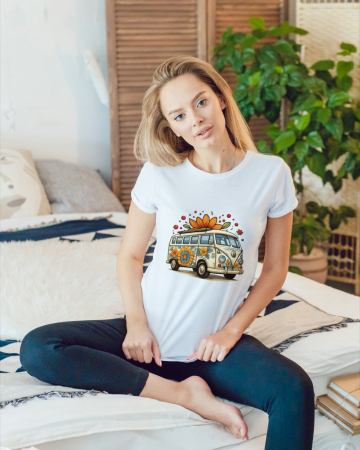 Colectia Flower Power - Tricou personalizat premium 100% bumbac