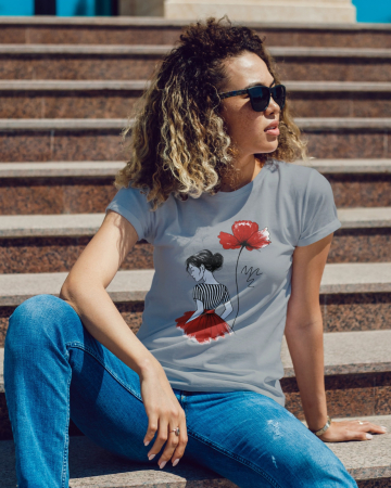 Colectia Flower Power - Tricou personalizat premium 100% bumbac