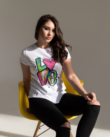 Colectia Flower Power - Tricou personalizat premium 100% bumbac