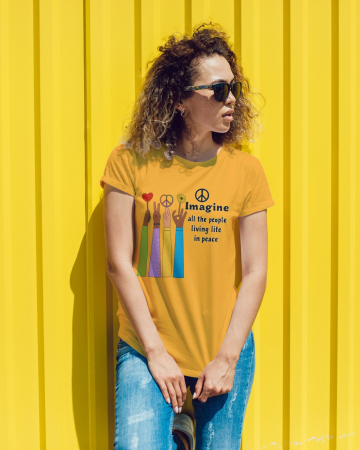 Colectia Flower Power - Tricou personalizat premium 100% bumbac