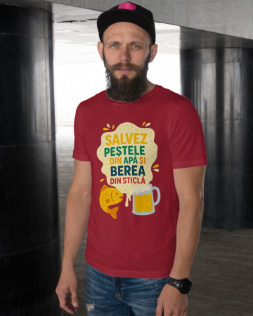 Pentru barbati - Tricou personalizat premium 100% bumbac