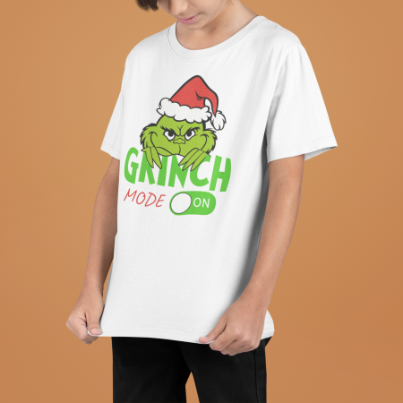 Tricouri copii - Tricou 100% bumbac unisex pentru copii Colectia Craciun – Modele pentru Baieti si Fete cu Grinch, Christmas si Personaje de Sarbatori