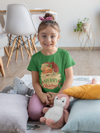 Colectia de Craciun - Tricou 100% bumbac unisex pentru copii Colectia Craciun – Modele pentru Baieti si Fete cu Grinch, Christmas si Personaje de Sarbatori