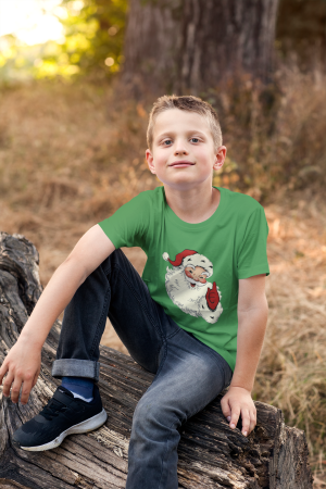 Tricouri copii - Tricou 100% bumbac unisex pentru copii Colectia Craciun – Modele pentru Baieti si Fete cu Grinch, Christmas si Personaje de Sarbatori