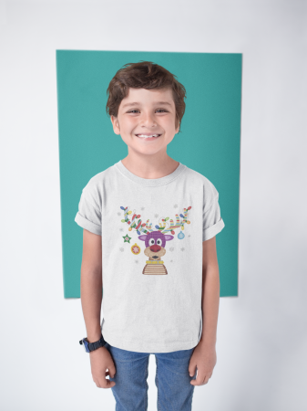 Colectia de Craciun - Tricou 100% bumbac unisex pentru copii Colectia Craciun – Modele pentru Baieti si Fete cu Grinch, Christmas si Personaje de Sarbatori