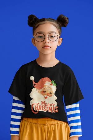 Colectia de Craciun - Tricou 100% bumbac unisex pentru copii Colectia Craciun – Modele pentru Baieti si Fete cu Grinch, Christmas si Personaje de Sarbatori