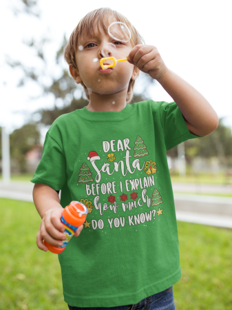 Tricouri copii - Tricou 100% bumbac unisex pentru copii Colectia Craciun – Modele pentru Baieti si Fete cu Grinch, Christmas si Personaje de Sarbatori