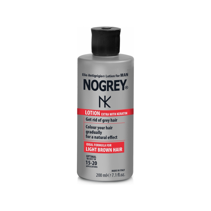 Set complet NOGREY pentru păr cărunt și barbă – Loțiune cu Keratină 200 ml + Șampon Color Black 200 ml + Gel Color Black 150 ml [2]