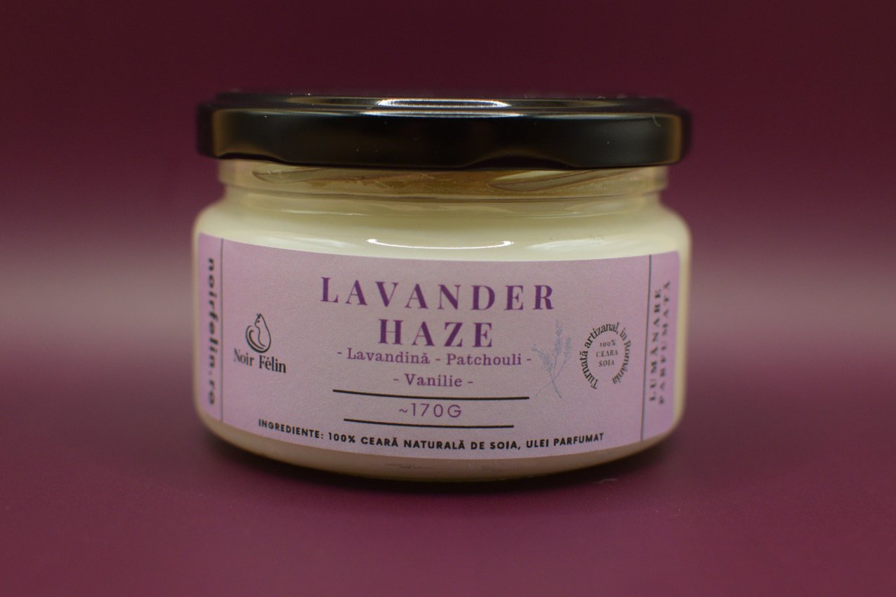 Lumanare parfumata soia Lavander Haze - Lavandina, Patchouli, Vanilie, ceara naturala, handmade [2]