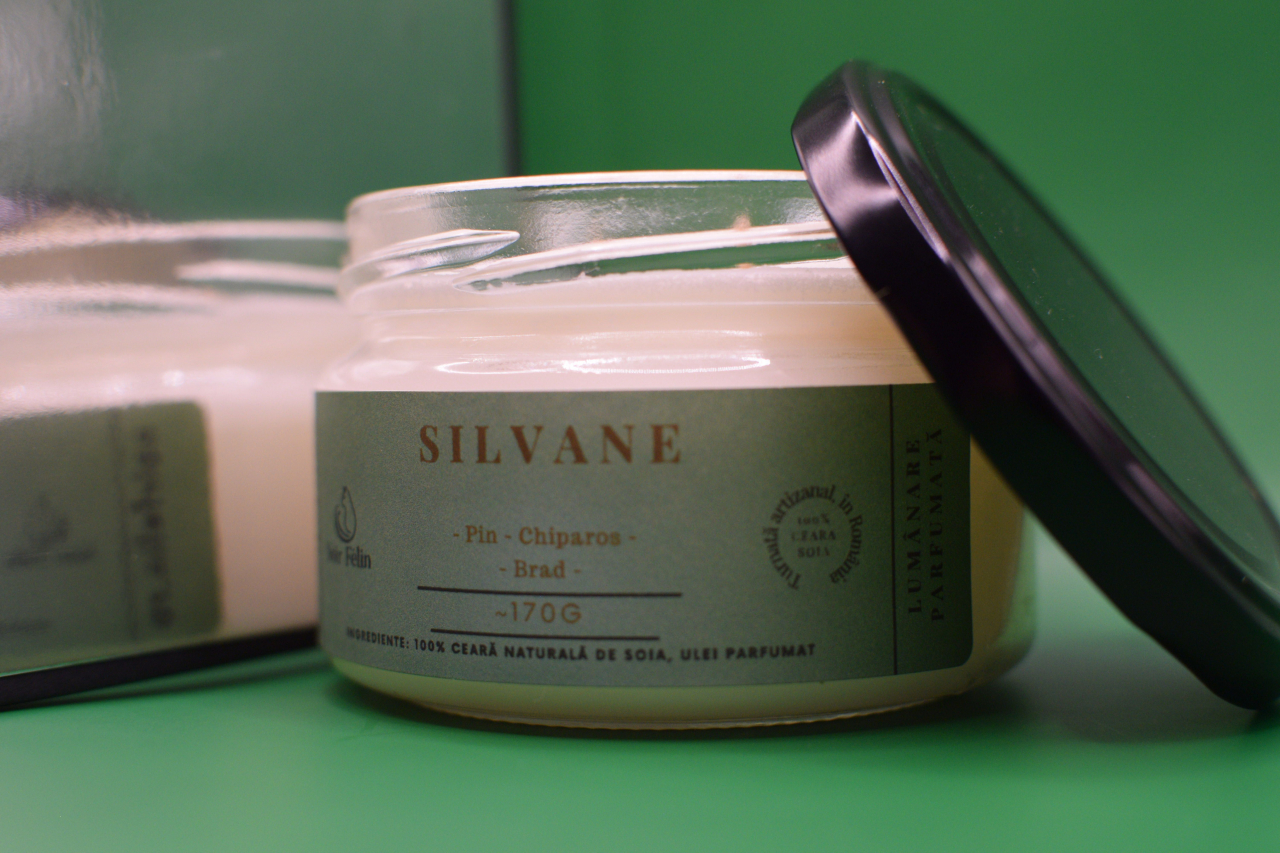 Lumanare parfumata soia Silvane - Pin, Chiparos, Brad, ceara naturala, handmade [5]