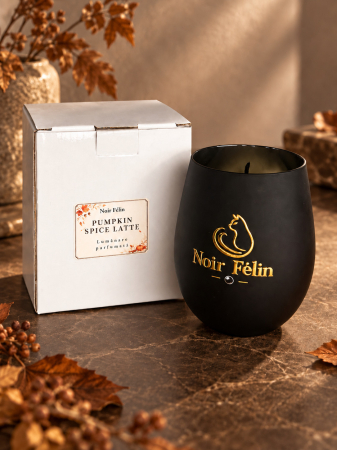 Lumânări Parfumate - Lumânare parfumată Pumpkin Spice Latte – Cafea, Dovleac, Caramel și Vanilie – Ceară de Soia
