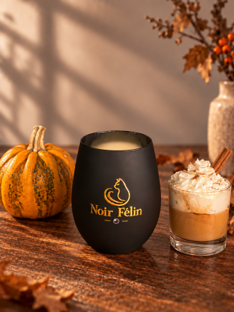 Lumânare parfumată Pumpkin Spice Latte – Cafea, Dovleac, Caramel și Vanilie – Ceară de Soia [1]