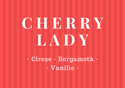 Colecția Clasică - Lumanare parfumata soia Cherry Lady - Cirese, Bergamota, Vanilie, ceara naturala, handmade