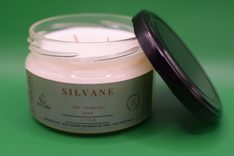 Lumanare parfumata soia Silvane - Pin, Chiparos, Brad, ceara naturala, handmade [3]