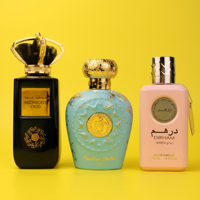 Pachet 3 parfumuri arabesti Back to School Midnight Oud Opulent Dubai Dirham Wardi [2]