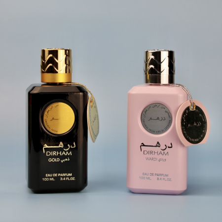 Seturi Parfumuri - Pachet 2 parfumuri arabesti Dirham Gold Dirham Wardi pentru cupluri