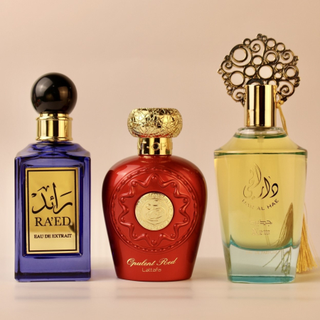 Seturi Parfumuri - Pachet 3 Parfumuri: Ra'ed + Opulent Red + Dar Al Hae