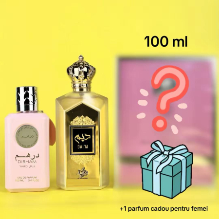 Seturi Parfumuri - Pink Bundle, 3 Parfumuri: Dirham Wardi + Dai'm + Cadou