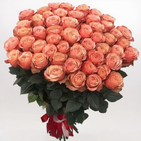 Buchete - Buchet 51 trandafiri peach