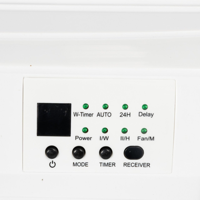 Aeroterma de perete cu afisaj LED si termostat Detoolz, 2KW, 2 trepte de putere [4]