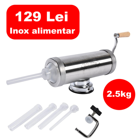 Aparate de umplut carnati - Aparat de umplut carnati 2,5kg capacitate