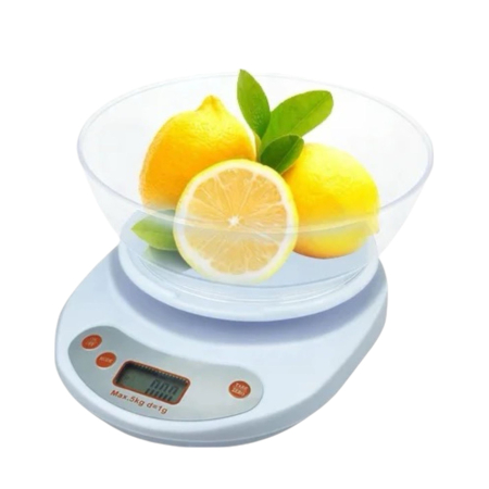 Cantar pentru bucatarie, bol inclus, greutate maxima 5 Kg, display LCD, inchidere automata [1]