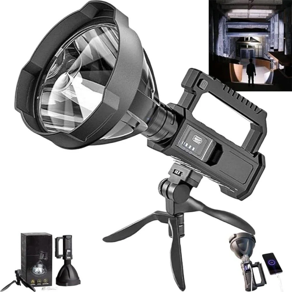 Iluminat - Lanterna LED cu acumulator si trepied
