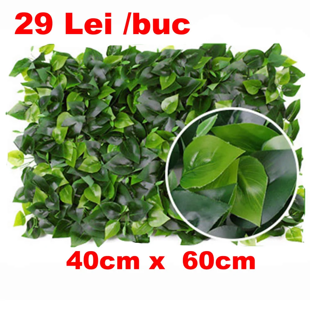 Decoratiuni - Panou artificial cu frunze 40cm x 60cm