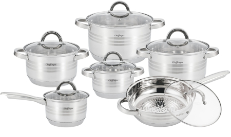Seturi oale - Set Cheffinger 4 oale, 1 cratita + 1 tigaie SS1230