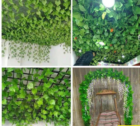 Set de 12 Ghirlande Artificiale de Frunze - Lungime Totală 2.4m pe Ghirlandă [1]