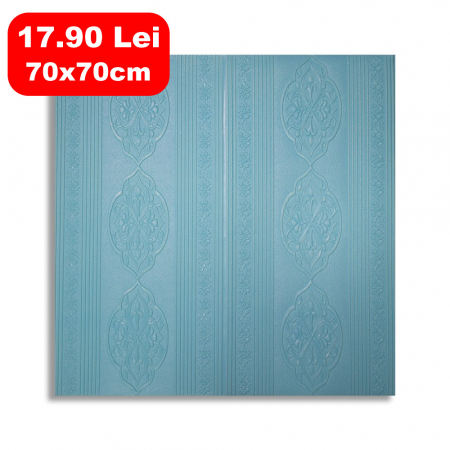 Tapet autoadeziv - Tapet 3D Autoadeziv, design modern, rezistent la umezeala, usor de curatat, 70x70cm, D4732, Albastru