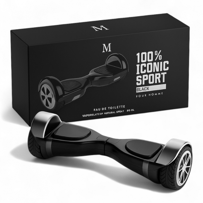 100% Iconic Sport Black for Men 100ml - Apa Parfum, barbati [1]