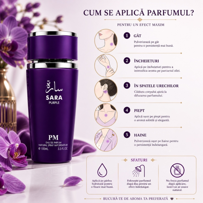 Parfum Sara Purple Perfume Mania – Apă de Parfum 100 ml pentru femei [4]