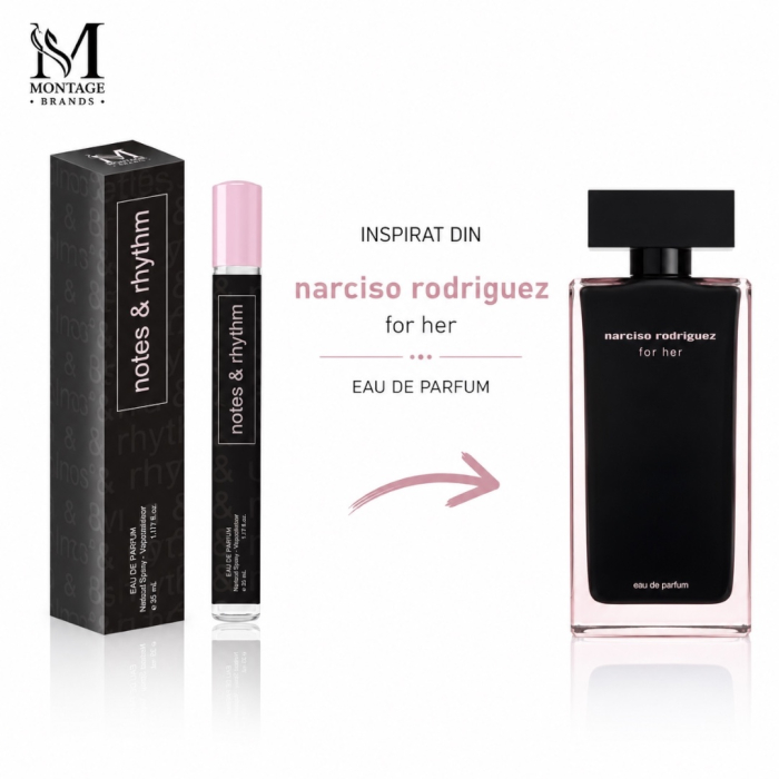 Notes & Rhythm – Parfum Inspirat din Narciso Rodriguez For Her Eau de Parfum | Montage Brands 35 ml [2]