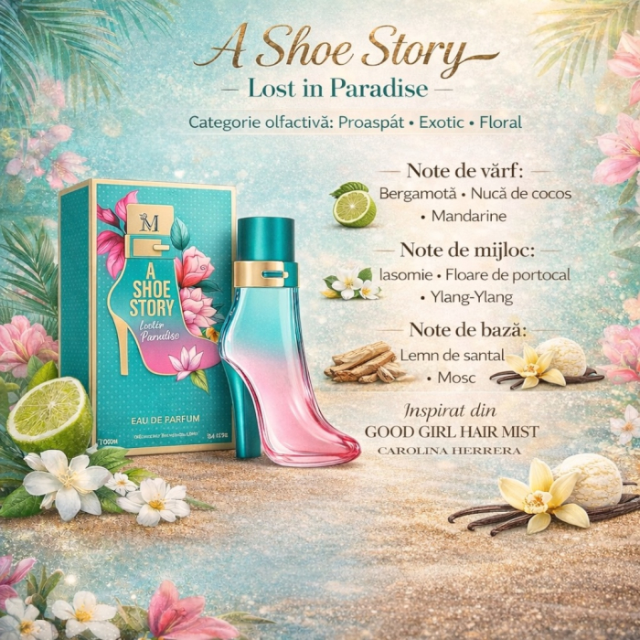 A Shoe Story Lost in Paradise – Inspirat din Good Girl Hair Mist | Apă de Parfum 100 ml | Pentru Femei | Montage Brands [3]