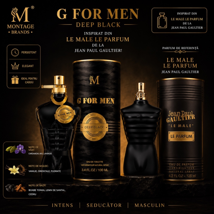G for Men Deep Black 100ml - Apa de Parfum, barbati [2]