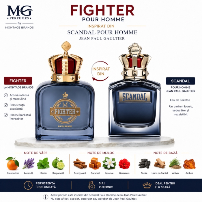 G for Men Fighter – Inspirat din Scandal Pour Homme de Jean Paul Gaultier | 100 ml | Pentru Bărbați | Montage Brands [2]