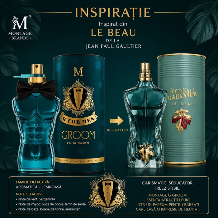 G for Men Groom 100ml - Apa de Parfum, barbati [2]