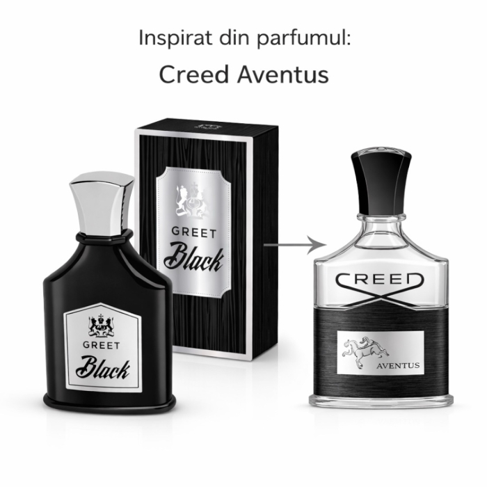 Parfum Greet Black – Inspirat din Creed Aventus | 100 ml | Pentru Bărbați – Montage Brands [2]