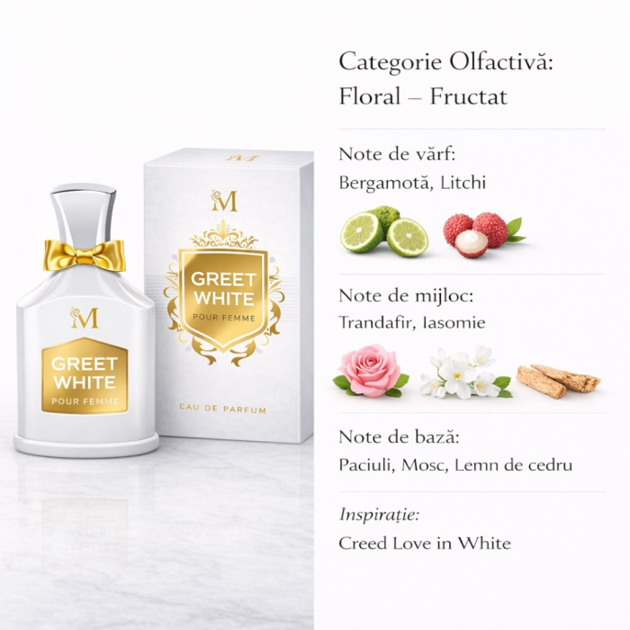 Greet White for Women 100ml - Apa Parfum, dama [2]