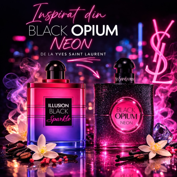 Parfum Illusion Black Sparkle – Inspirat din Black Opium Neon | Apă de Parfum 100 ml | Unisex | Montage Brands [2]