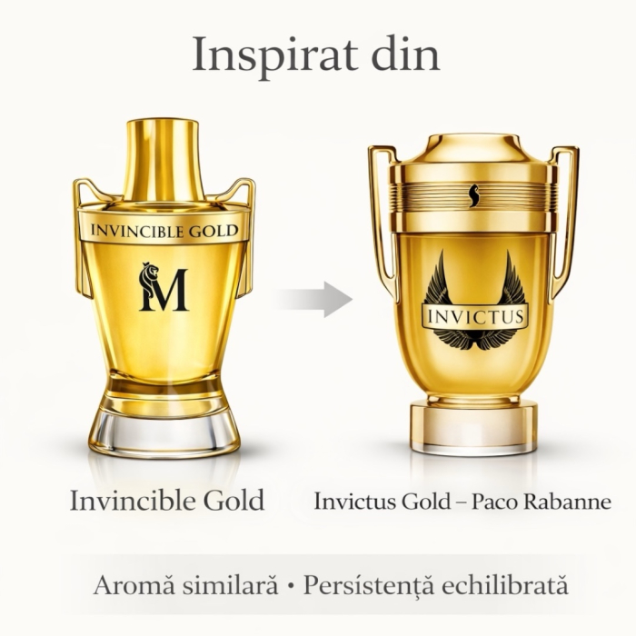 Parfum Invincible Gold – inspirat din Invictus Gold de la Paco Rabanne | 100 ml | Pentru bărbați | Montage Brands [2]