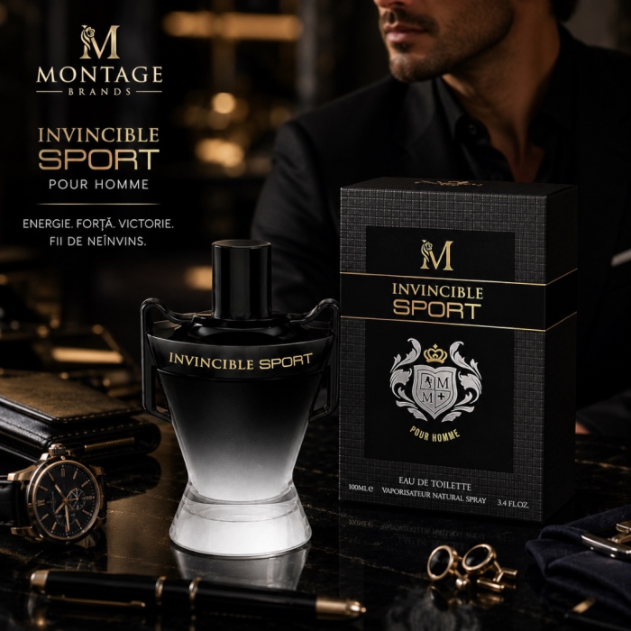 Invincible Sport– Inspirat din Invictus Victory de Paco Rabanne | Apă de Toaletă 100 ml | Pentru Bărbați | Montage Brands [4]