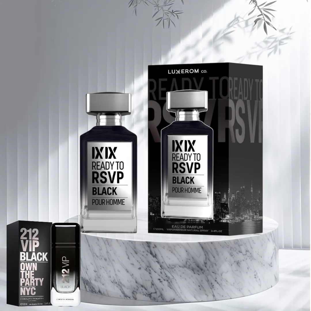 Ixix Ready To Rsvp Black 100ml - Apa de Parfum, barbati - Inspirat din 212 VIP Black de la Carolina Herrera [2]