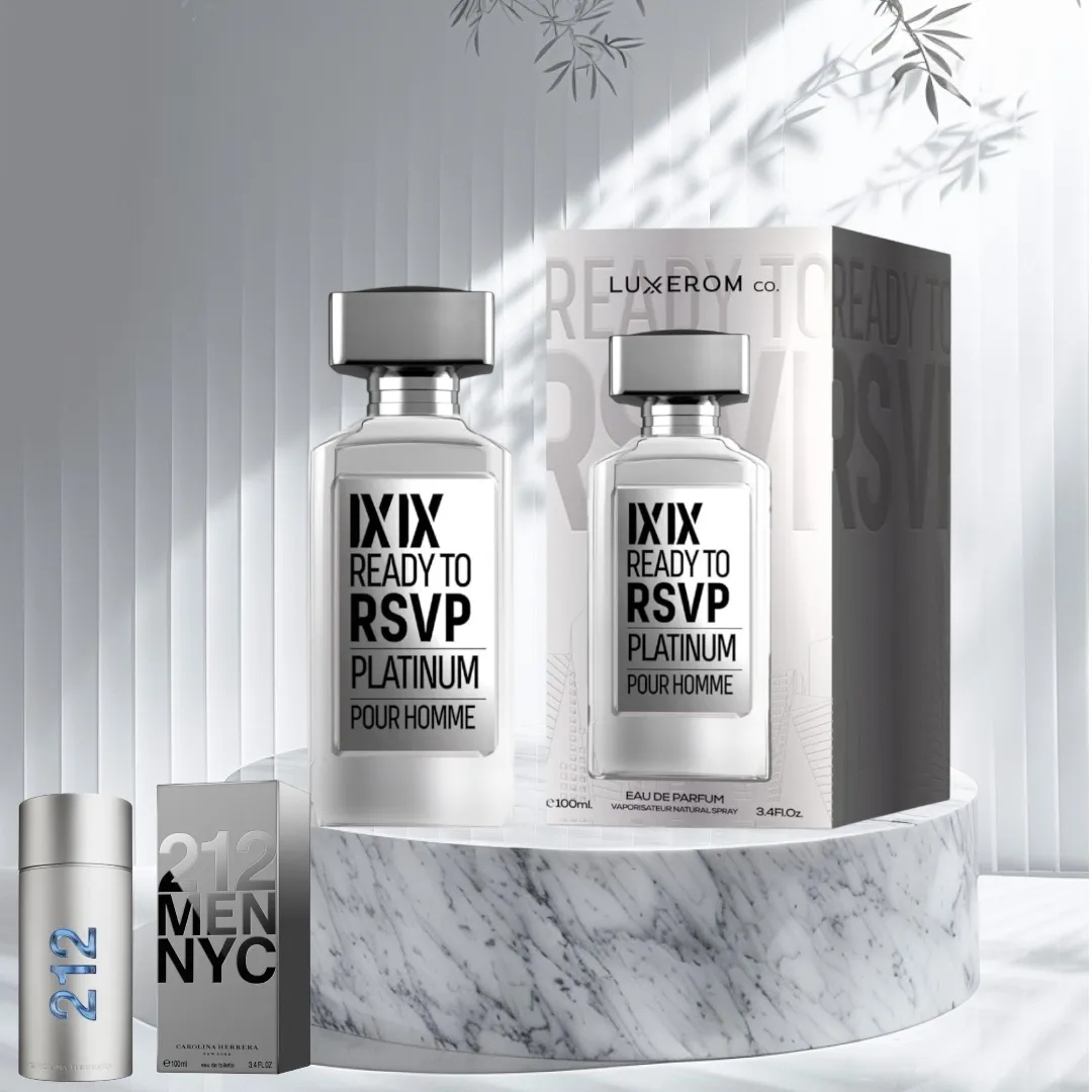 Ixix Ready To Rsvp Platinum 100ml- Apa de  Parfum,barbati - Inspirat din 212 Men de la Carolina Herrera [2]