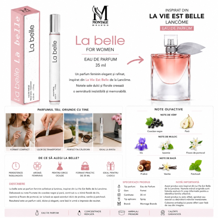 La Belle – Parfum Inspirat din La Vie Est Belle Eau de Parfum | Montage Brands 35 ml [3]