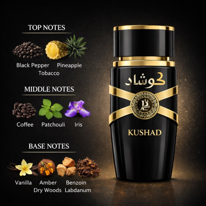 Parfum Bărbați Kushad Eau de Parfum 100 ml – Aromă Orientală Intensă cu Vanilie, Cafea și Tutun [2]
