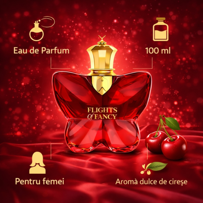 Parfum femei cireșe dulce și persistent Flights of Fancy Scarlet Cherry Eau de Parfum 100 ml – inspirat din Bvlgari Allegra Baciami – Montage Brands [4]