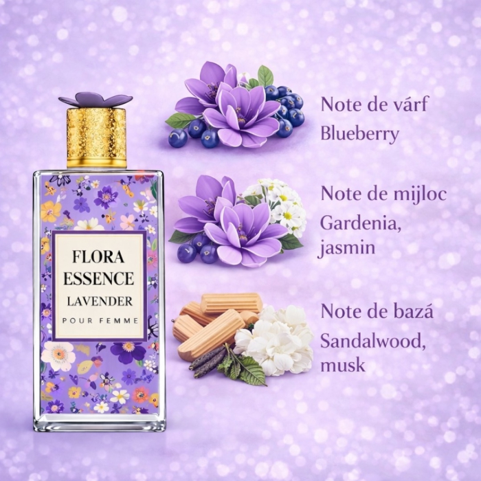 Parfum Femei Flora Essence Lavender 100 ml – Floral Fresh Seducător | Inspirat din Gucci Flora Gorgeous Magnolia [2]