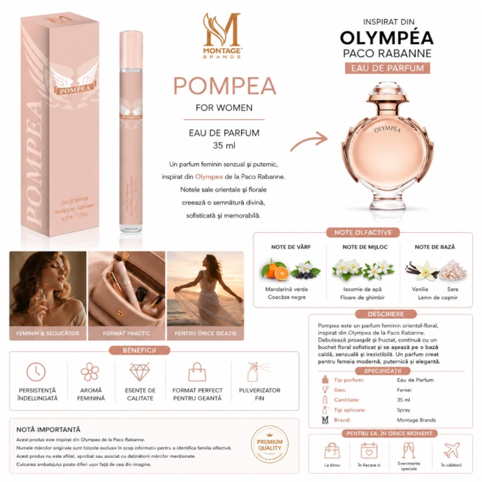 Pompea – Parfum Inspirat din Olympea Eau de Parfum | Montage Brands 35 ml [2]